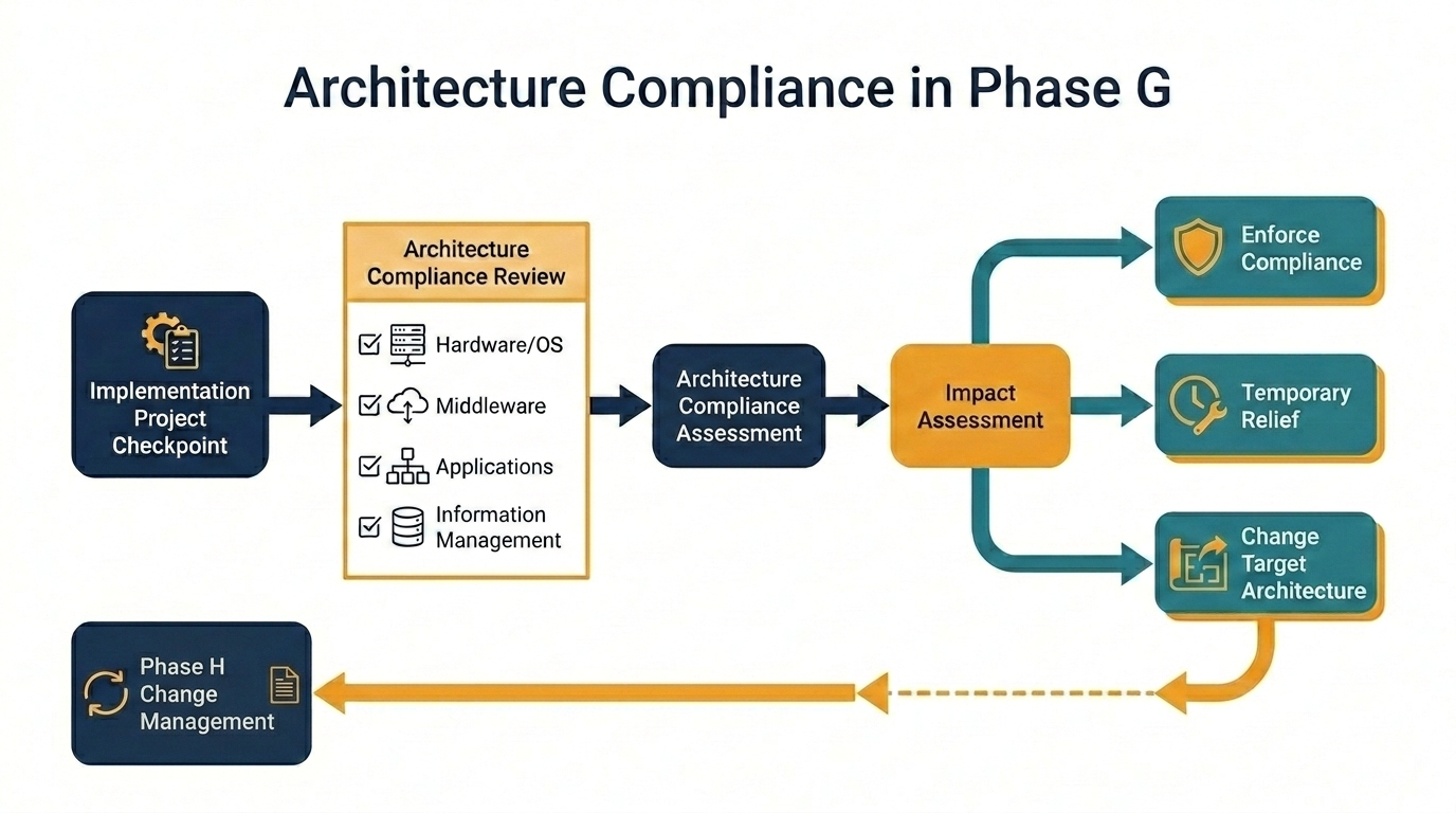 Architecture compliance in Phase G
