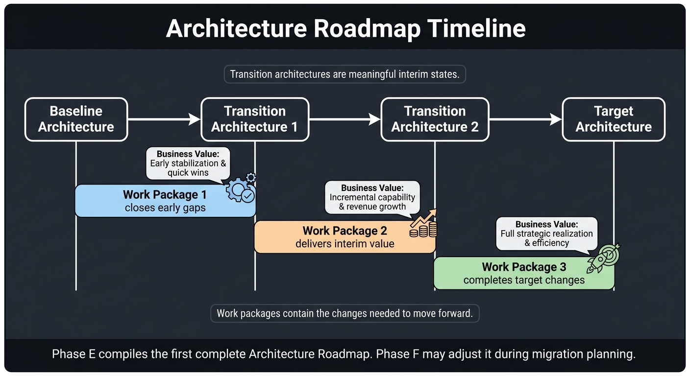 Architecture Roadmap timeline