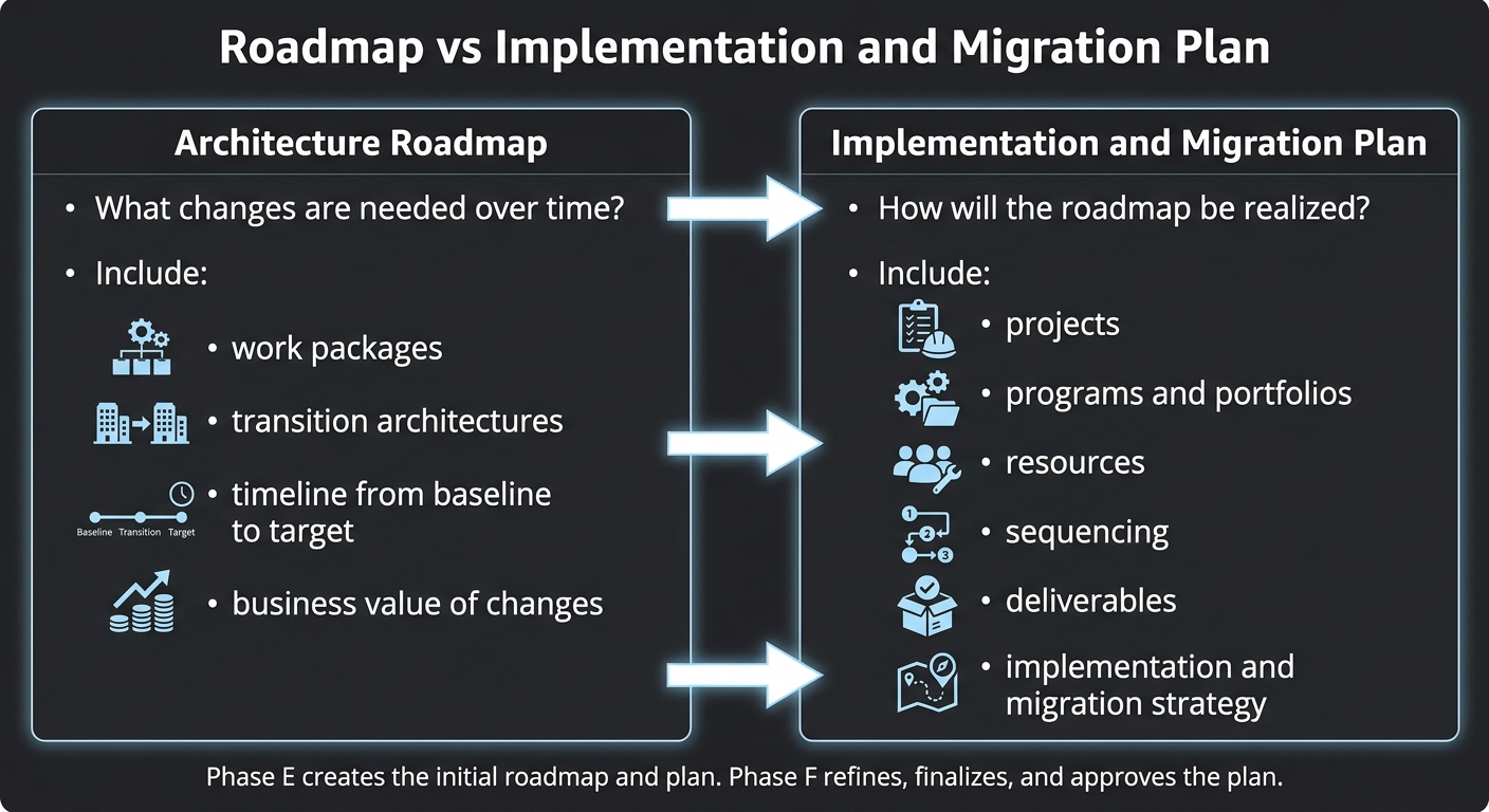 Roadmap vs Implementation and Migration Plan